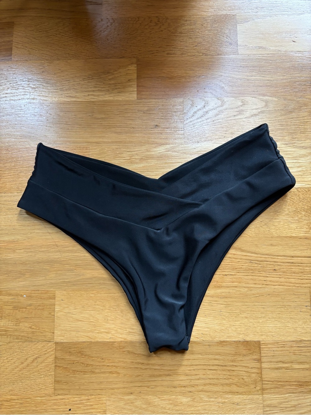 Black V-Waist Bikini Bottoms